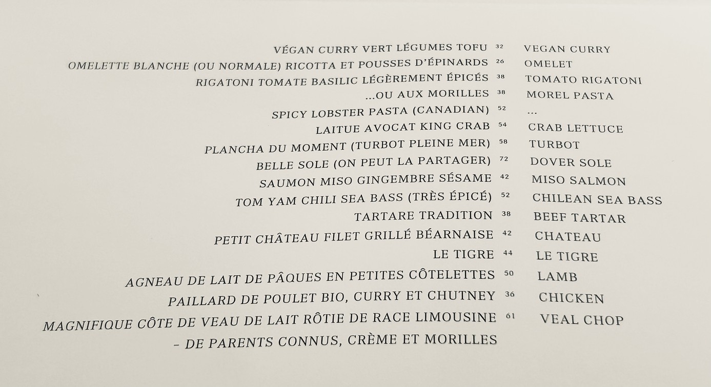 La Société menu 2