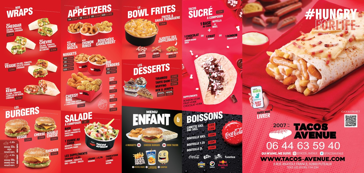 Tacos Avenue menu 3