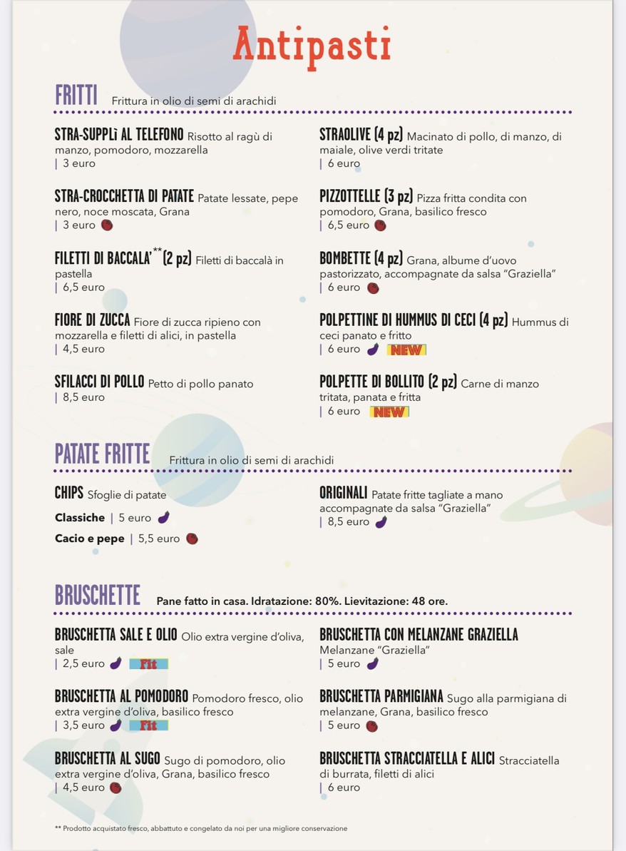 Straforno menu 1