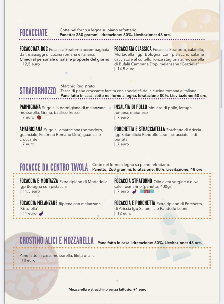 Straforno menu 3