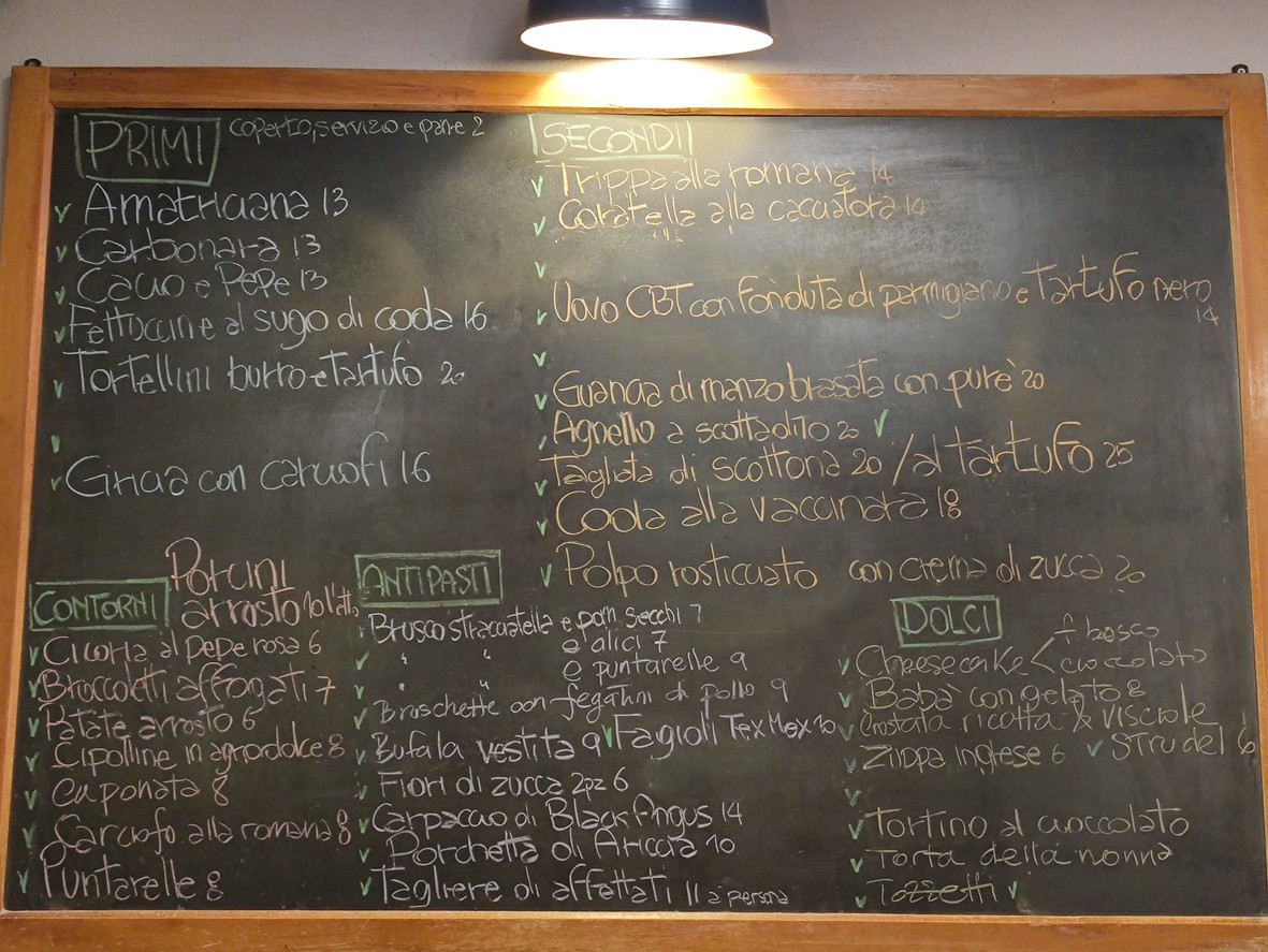 Osteria sette menu 1