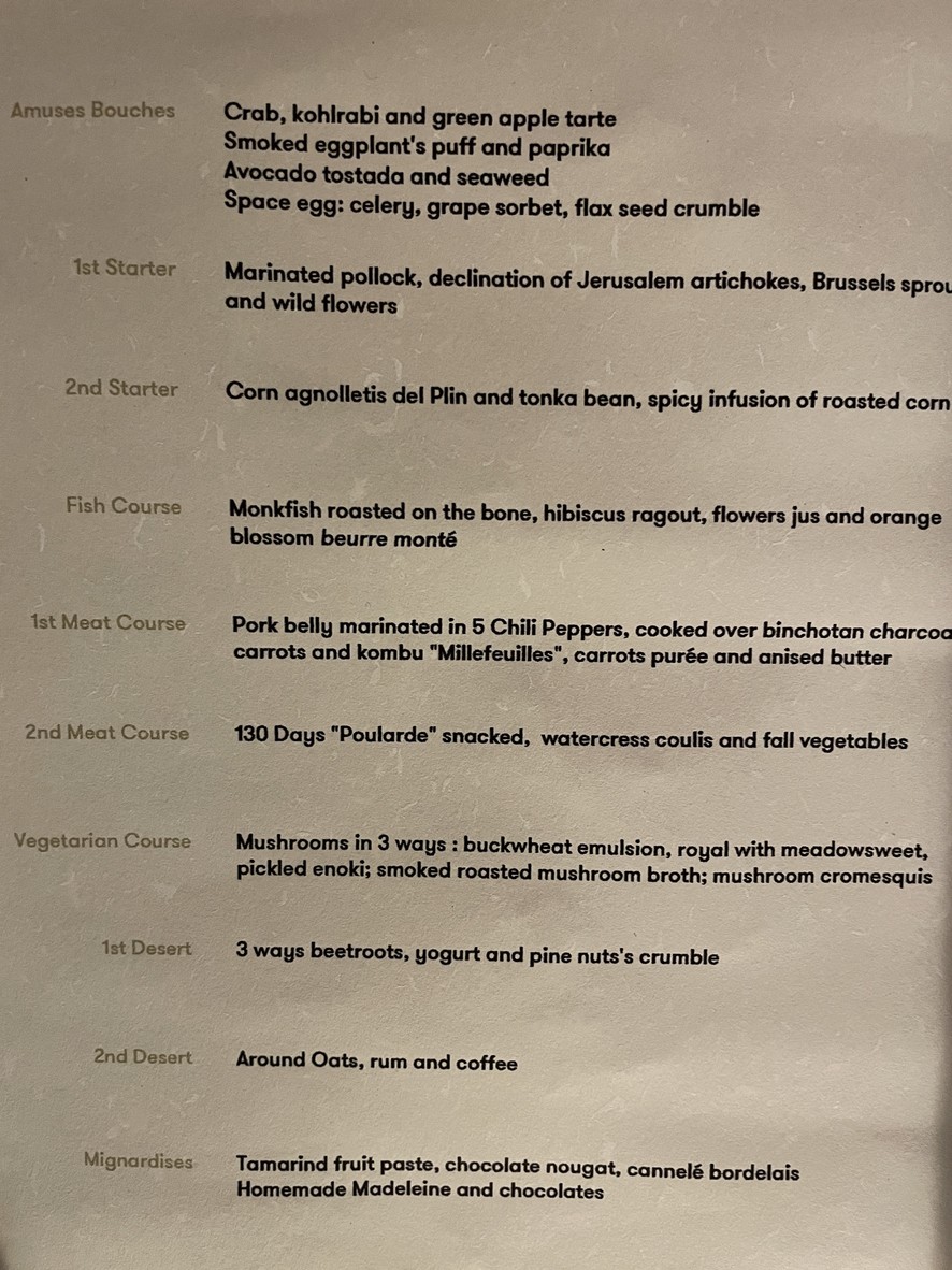 La Condesa Paris menu 2