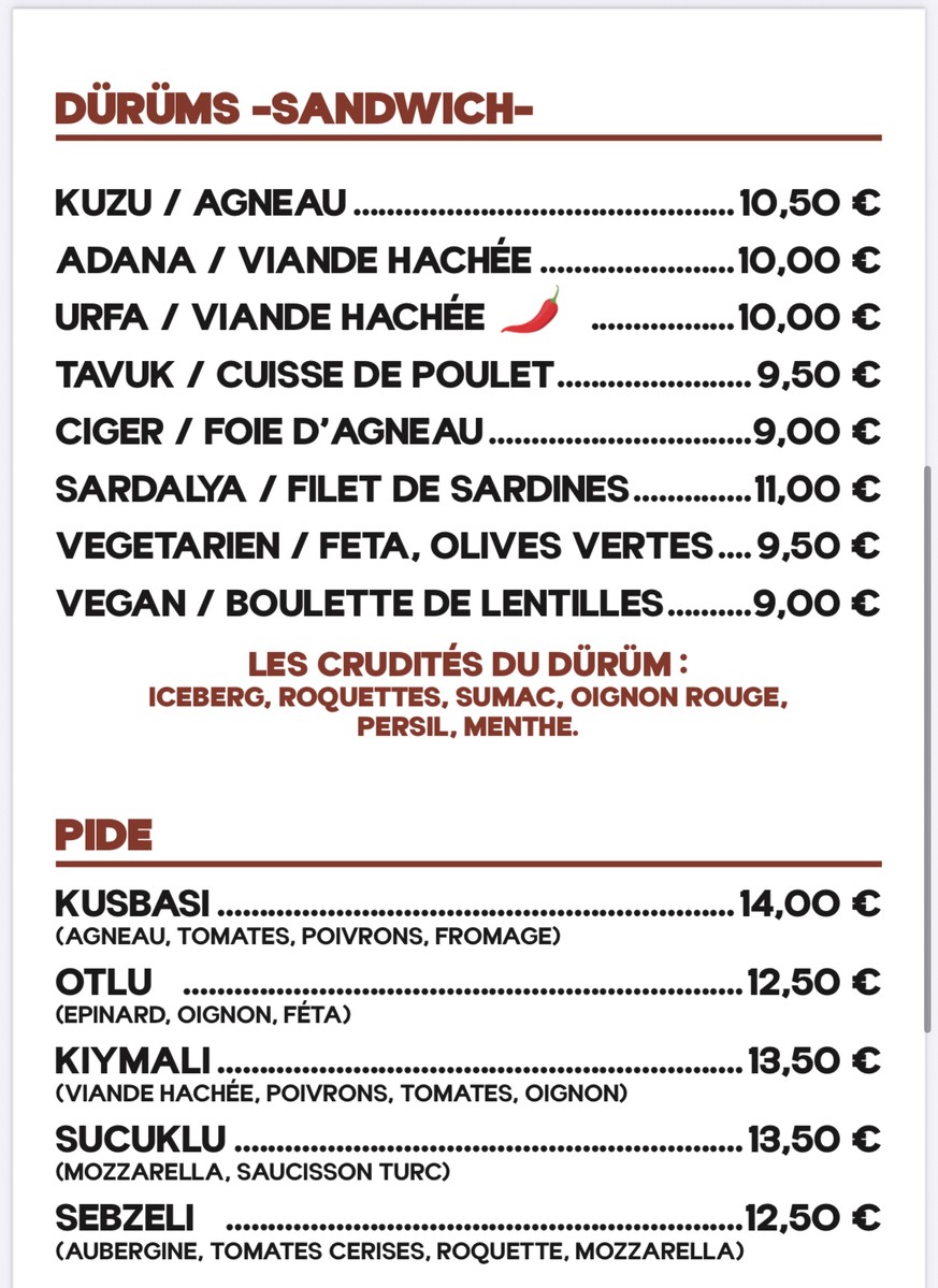 Otto Turkish Street Food menu 3