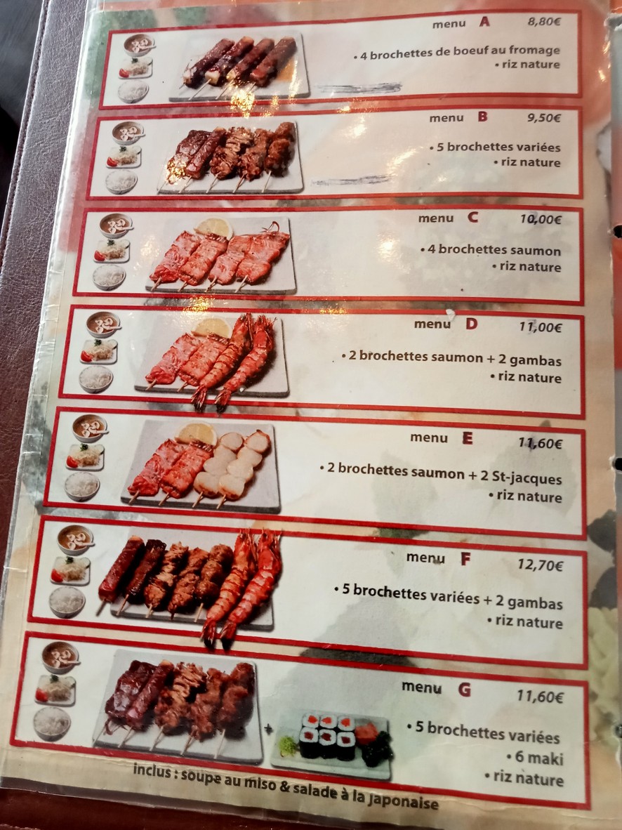 Ishin Sushi menu 3
