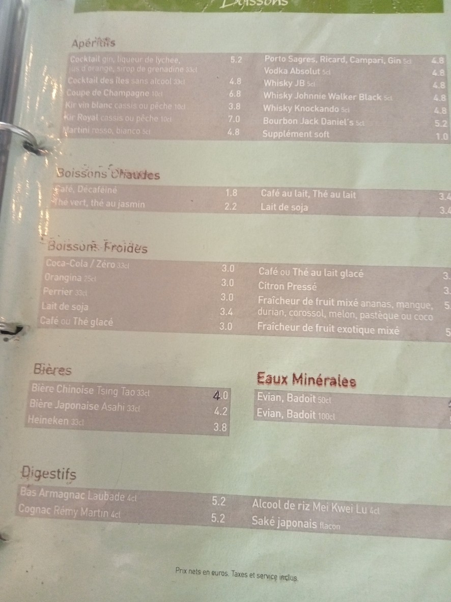 Ishin Sushi menu 4