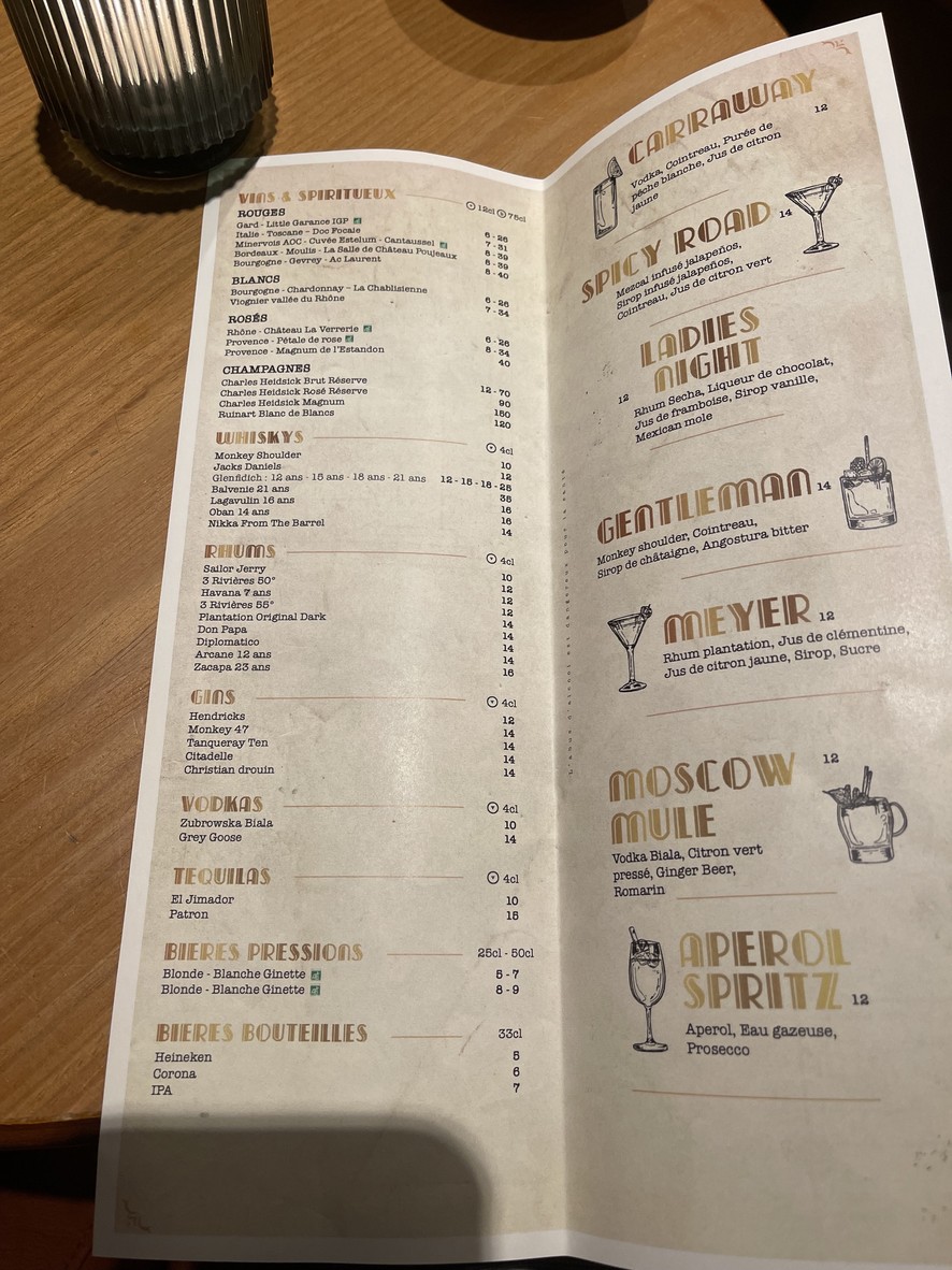 GATSBY menu 2