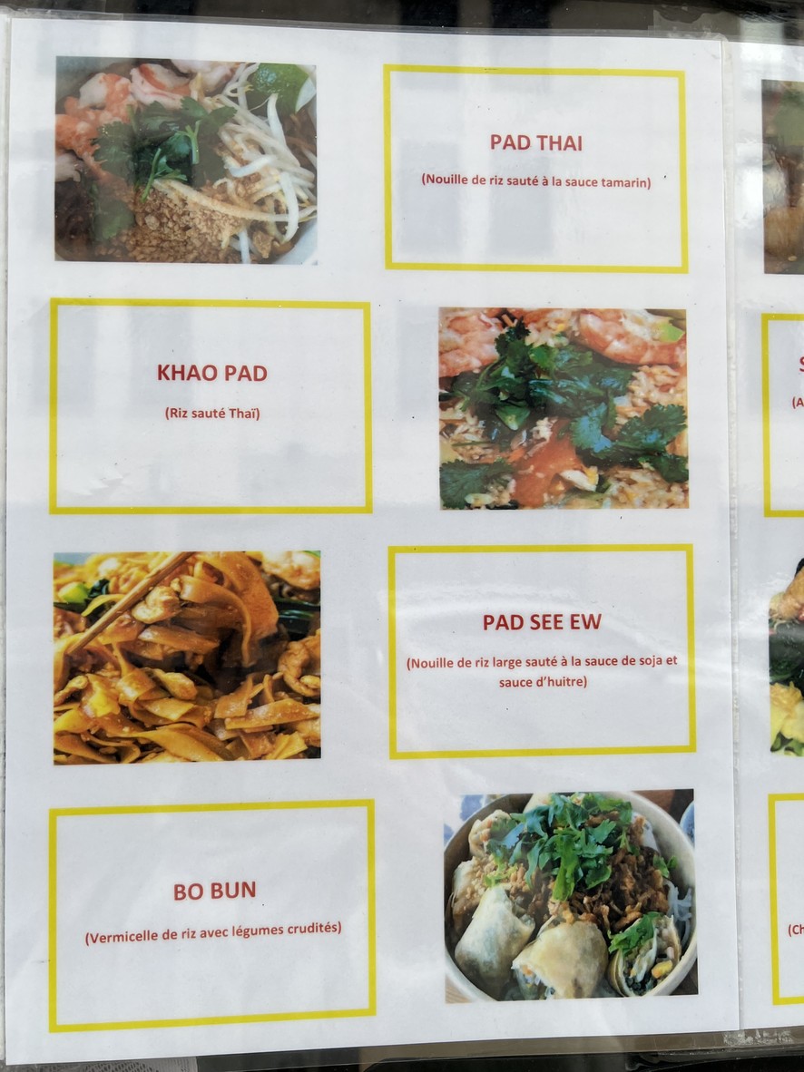 Restaurant Thaï Manilat menu 2