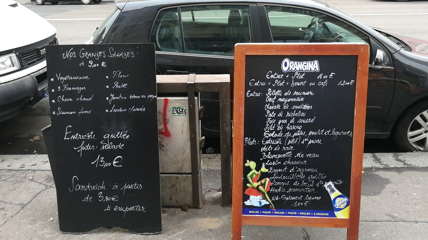Le Bar Bleu menu 1