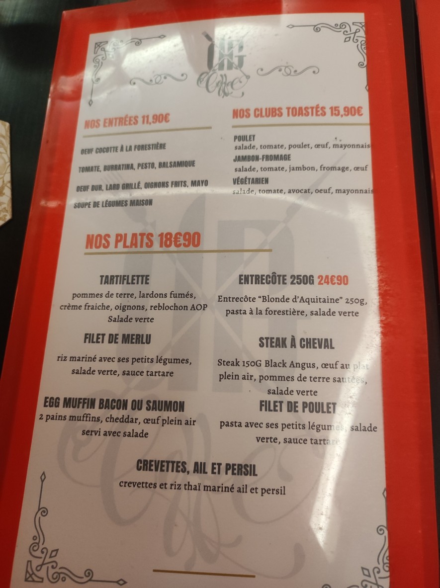 Underground Coffee & Tattoo menu 1