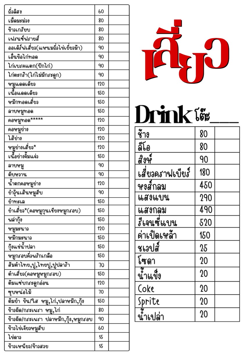 Xiao Phra Nakhon @ Sutthisan by Phet Ba menu 1