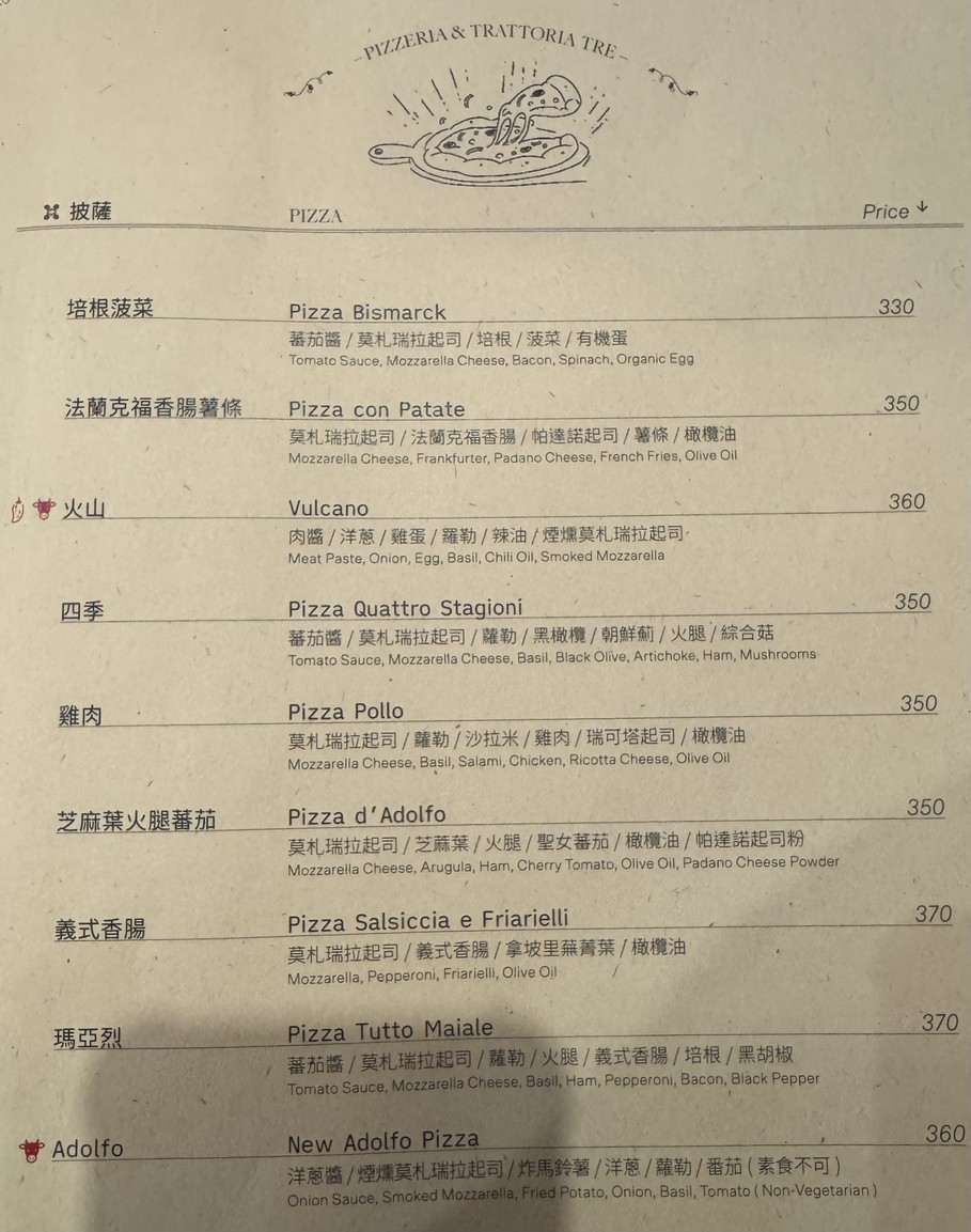 Cui Yi Yidali Canting menu 2