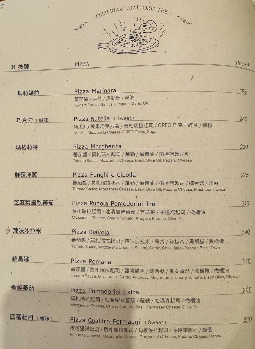Cui Yi Yidali Canting menu 3