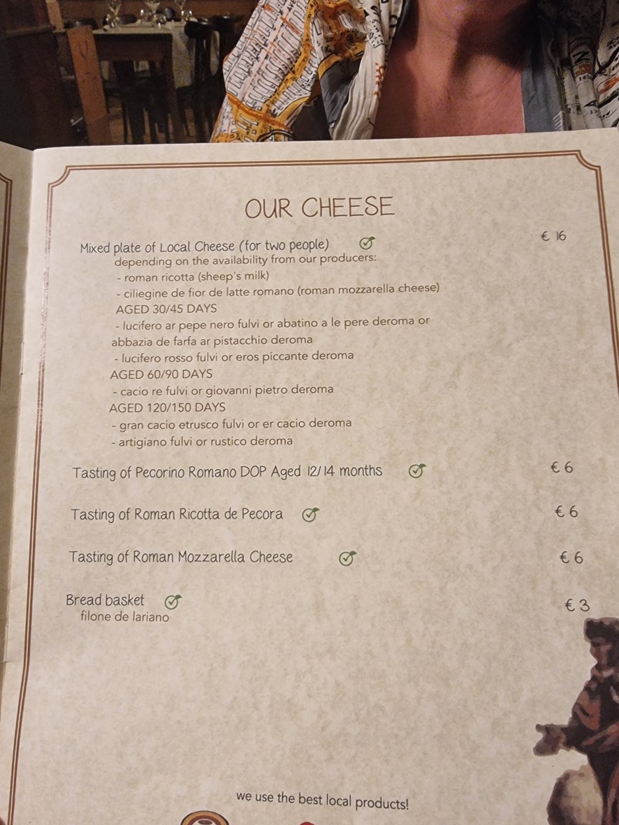 Antica Osteria Rugantino menu 4