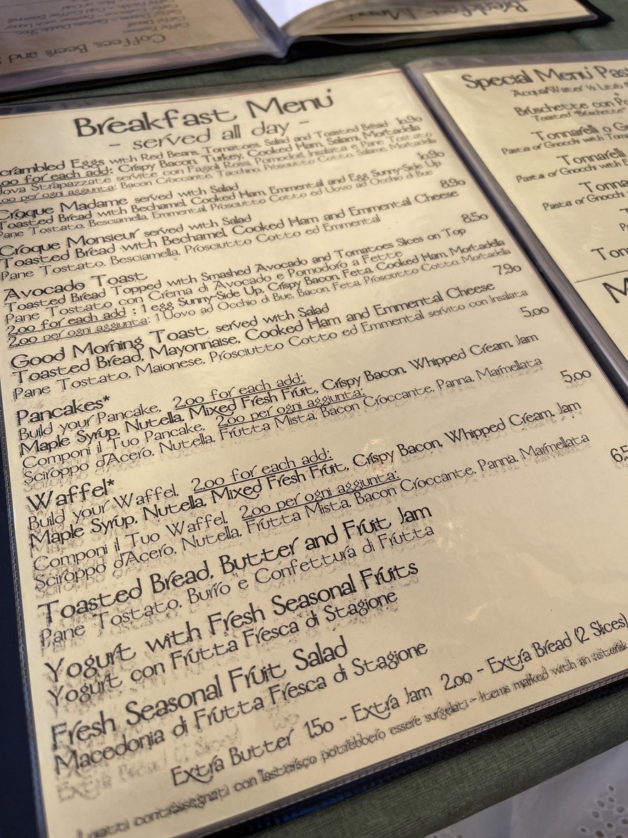 Cafè Cafè menu 3