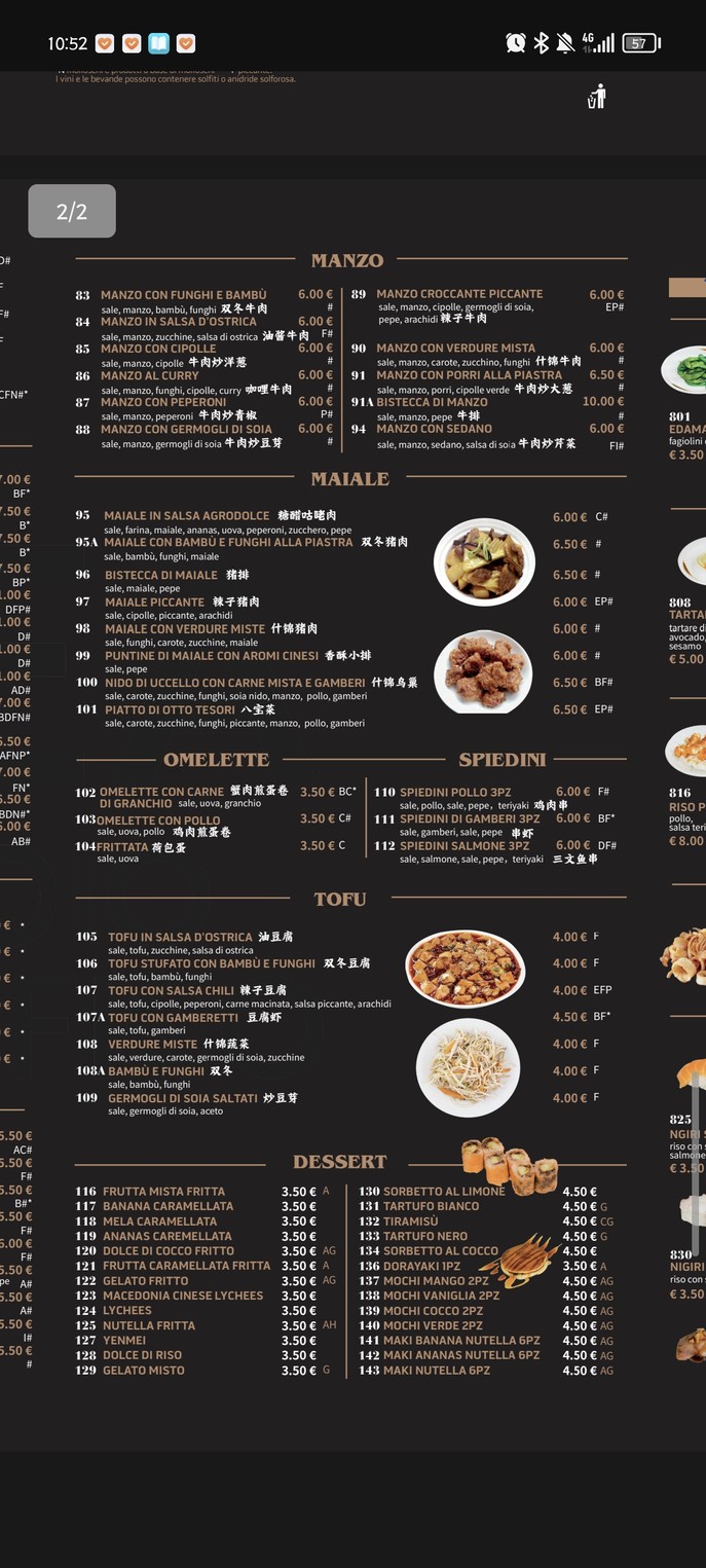 Ristorante Oya menu 8