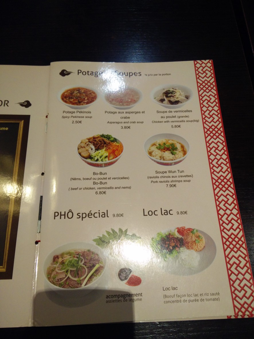Lagon 92 menu 1