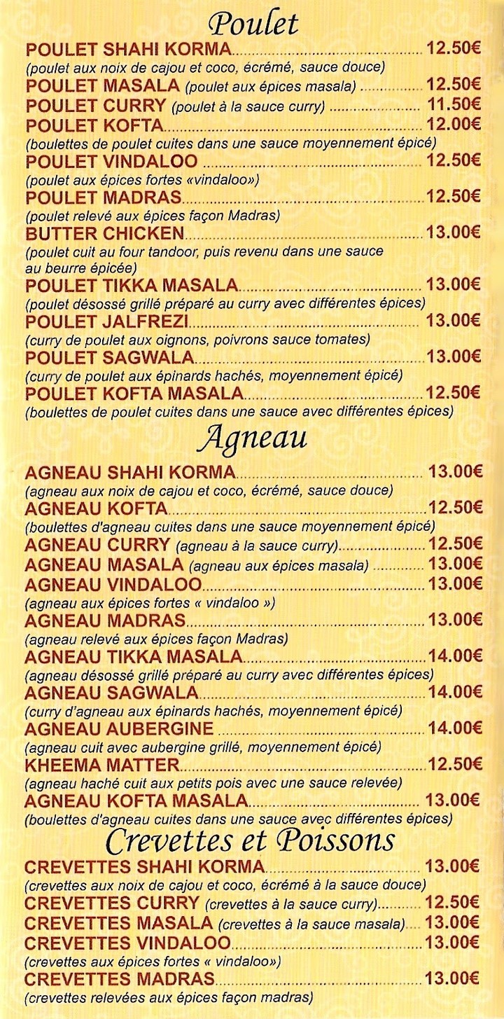 Restaurant Neelkanth menu 2