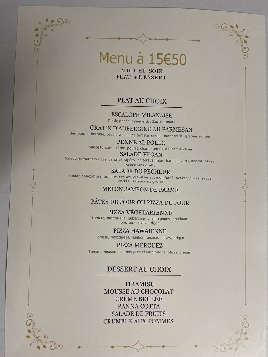 Pizza Delizia menu 2