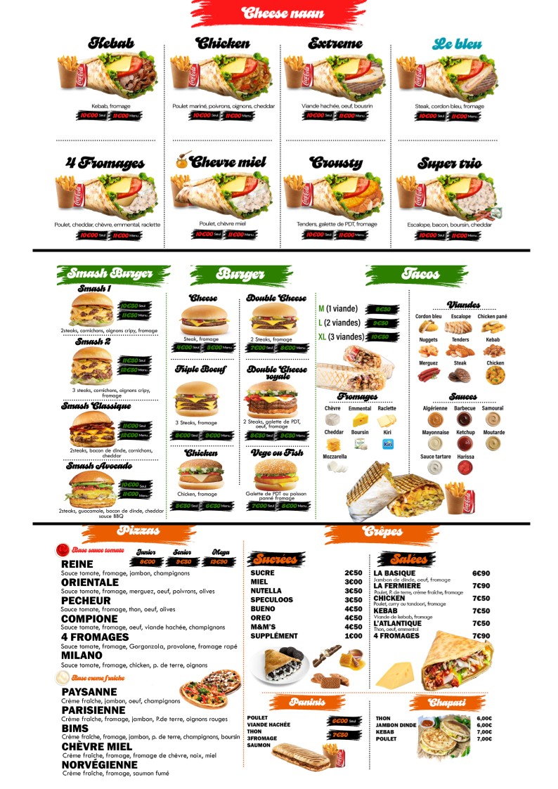 CASS DALL menu 1