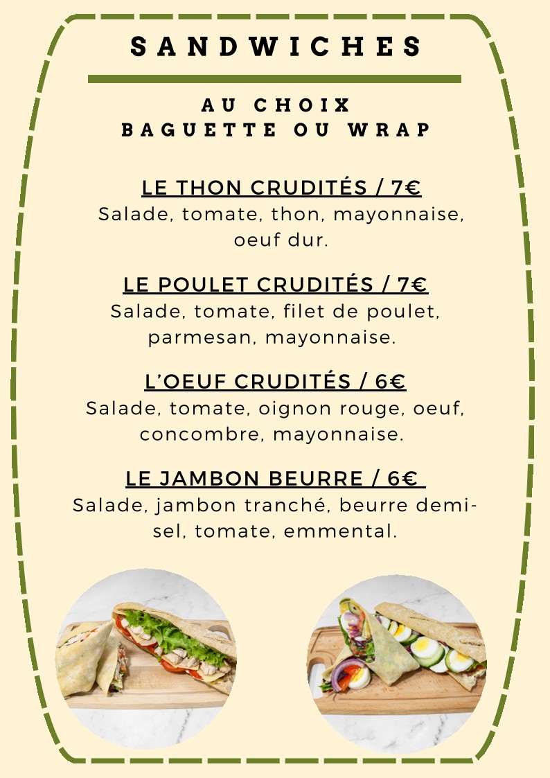 Dada 1920 menu 2