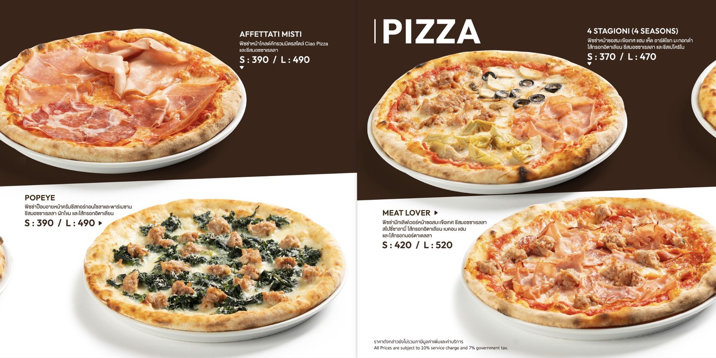 Ciao Pizza menu 7