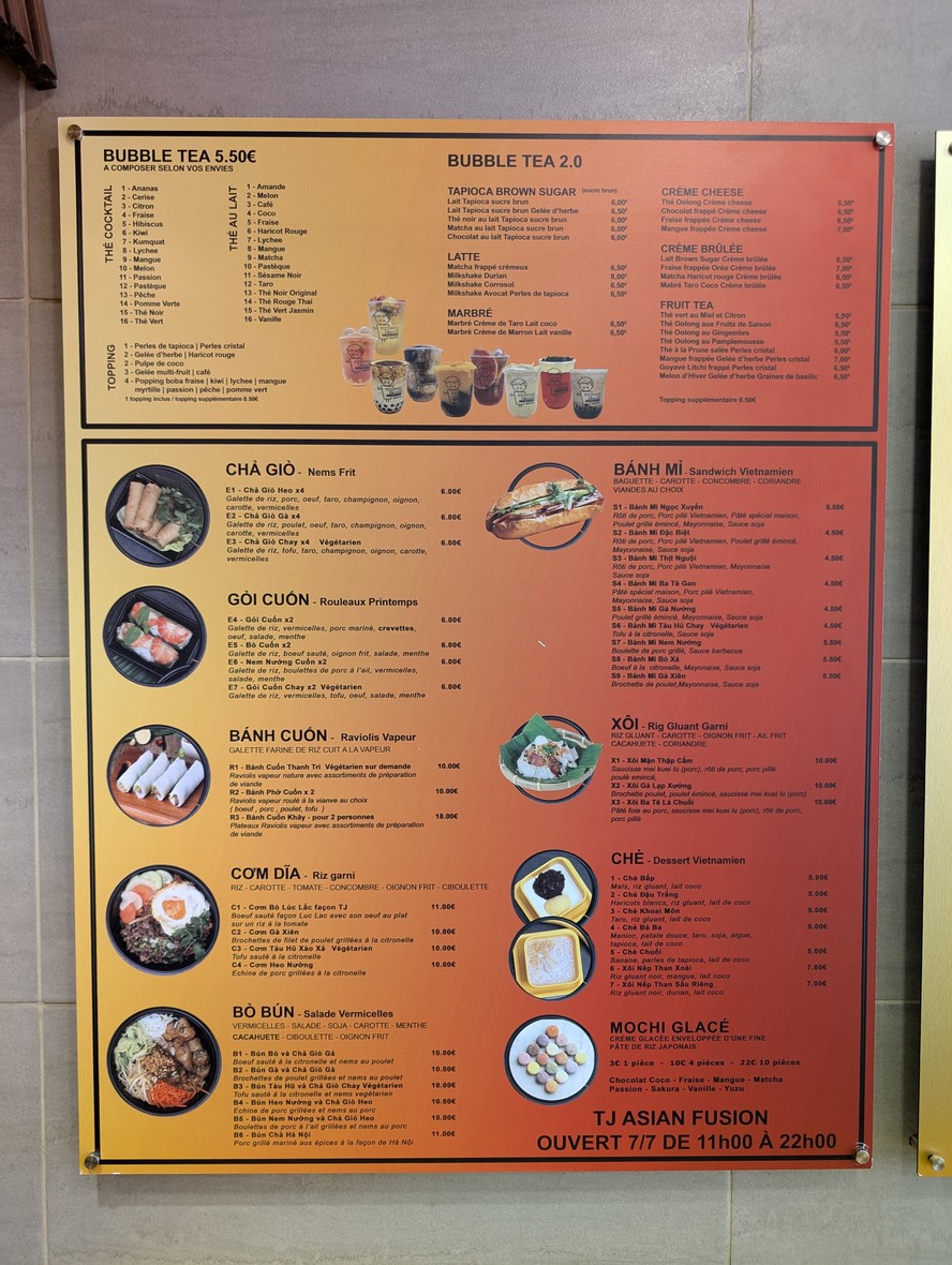 TJ ASIAN FUSION 1 menu 1