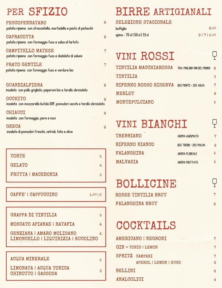 Torcinello - Country Food & Drinks menu 2