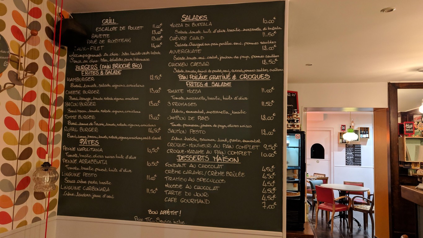 Anne & Moty menu 1