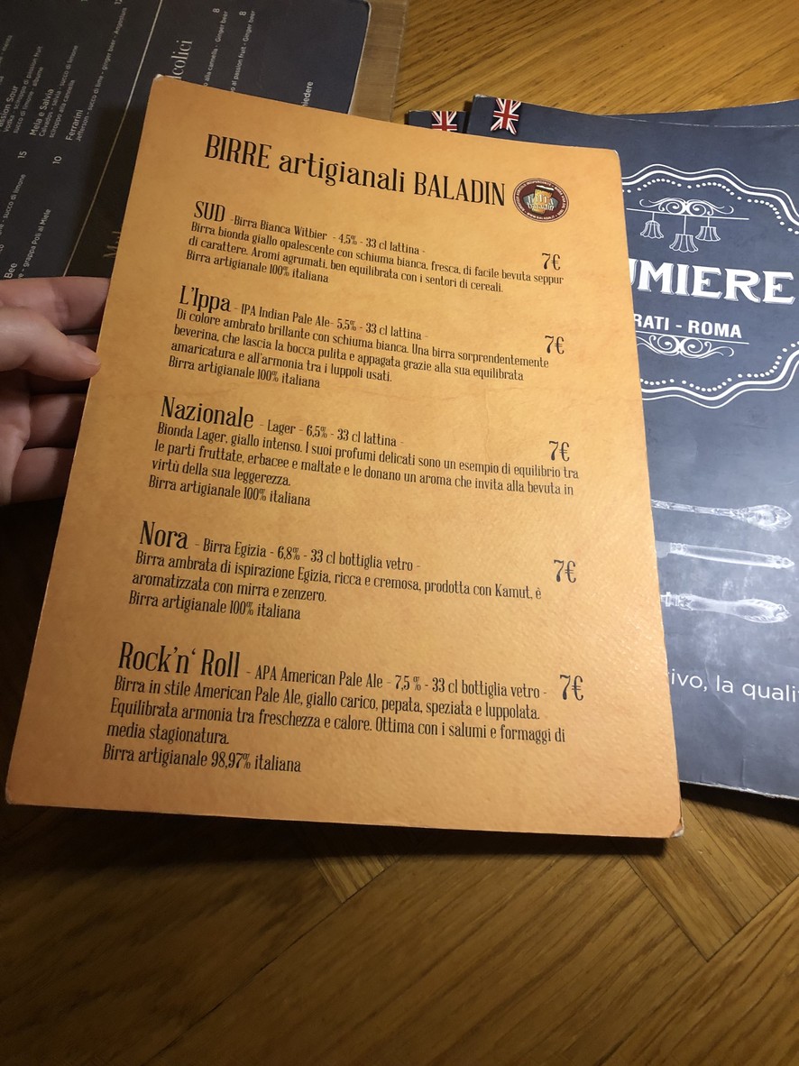 Lumiere menu 7