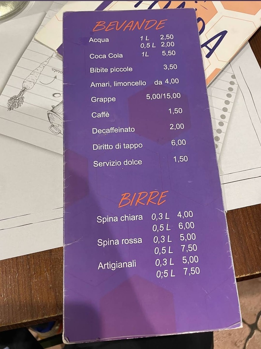 Tonda menu 3