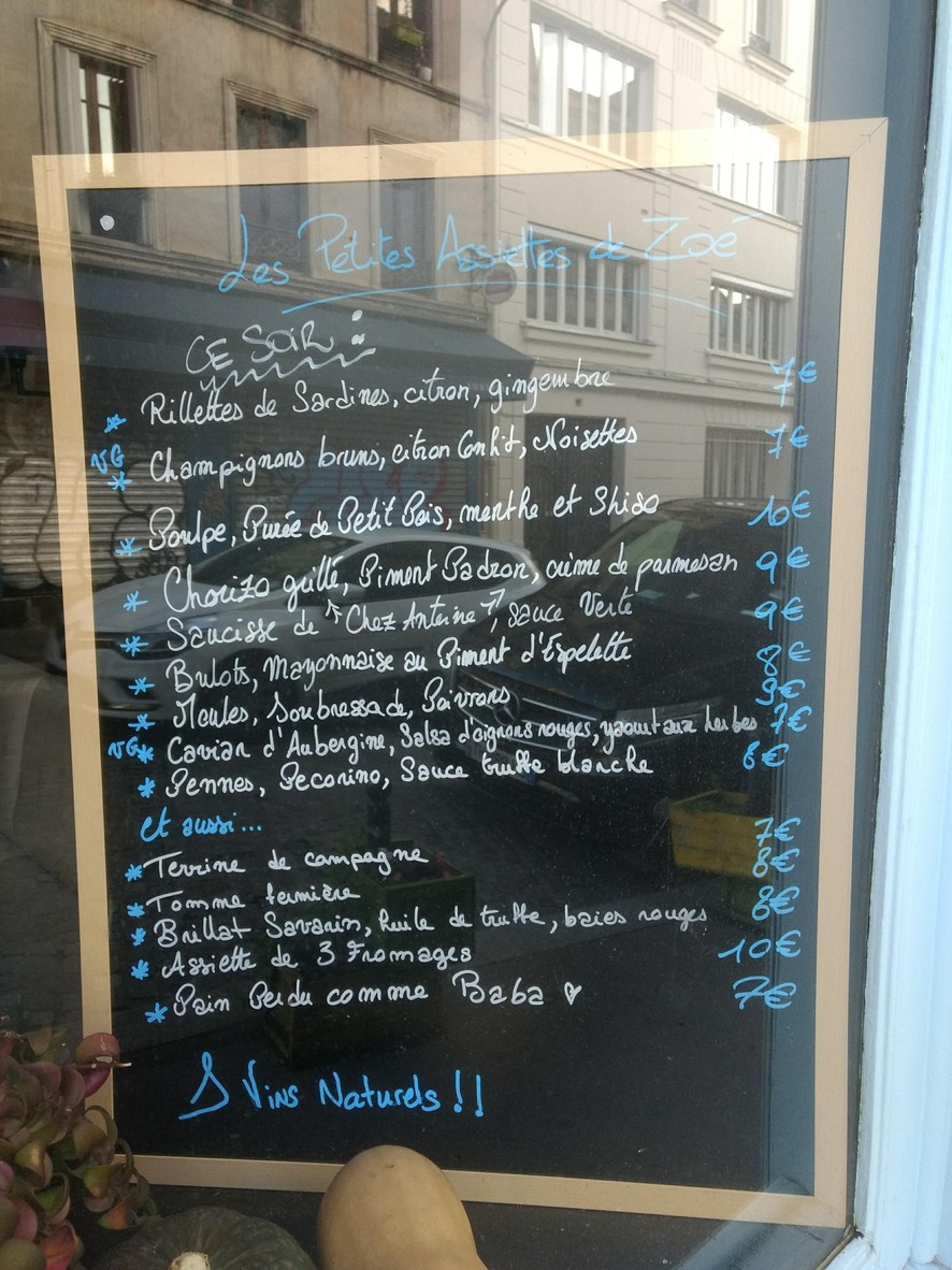 Zoé Bouillon menu 2