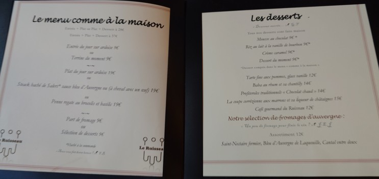 Restaurant Le Ruisseau