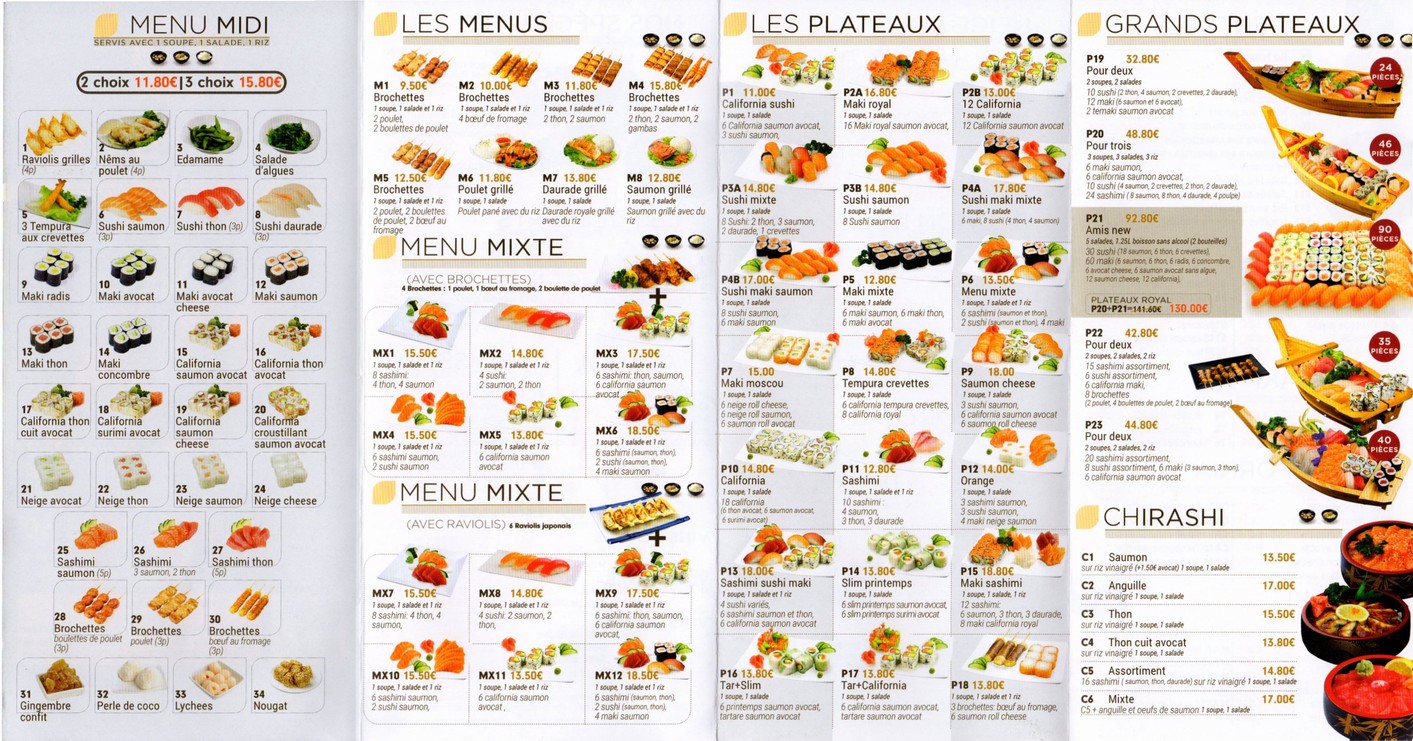 Sushi d'Or menu 2