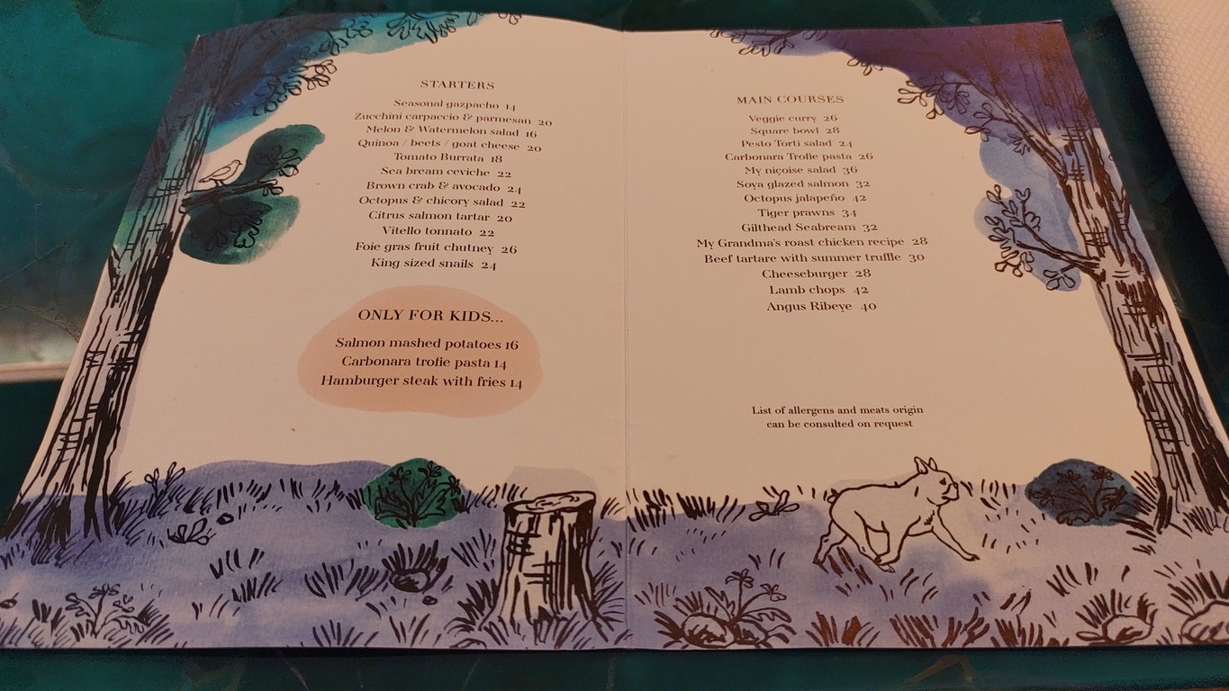Mon Square Restaurant menu 1