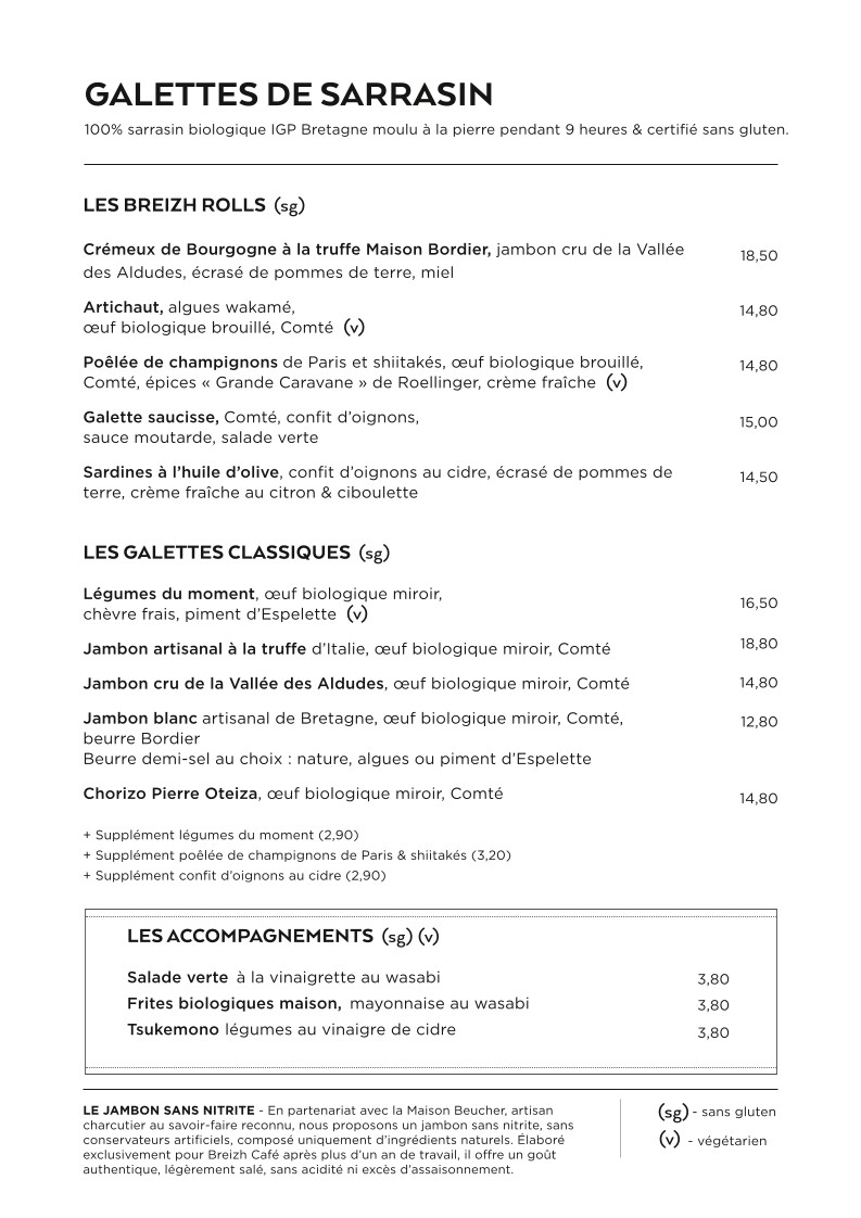 Breizh Café Canal Saint-Martin | La Crêpe Autrement menu 2