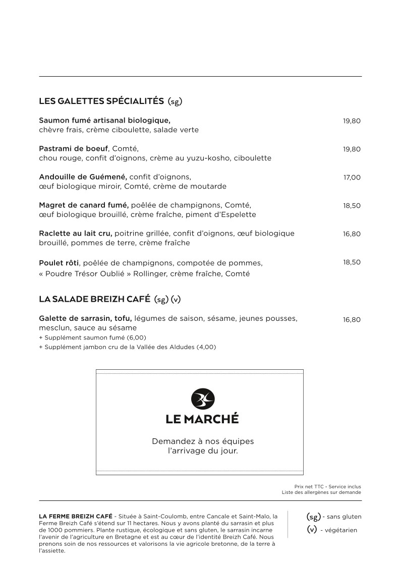 Breizh Café Canal Saint-Martin | La Crêpe Autrement menu 3