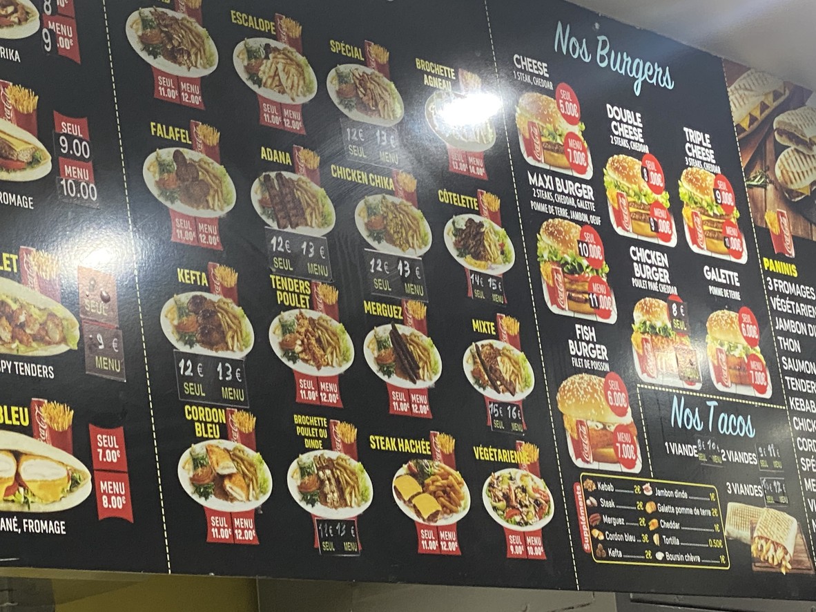 Restaurant Excellent menu 2