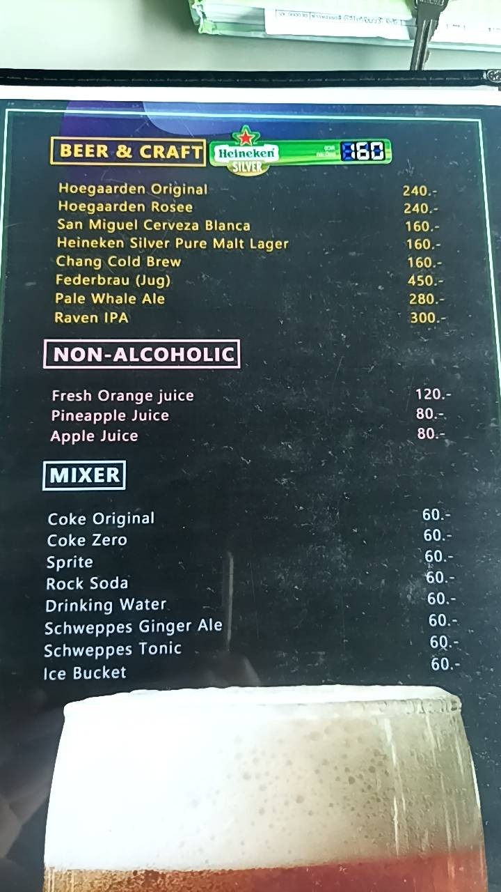 Praya Bar menu 2