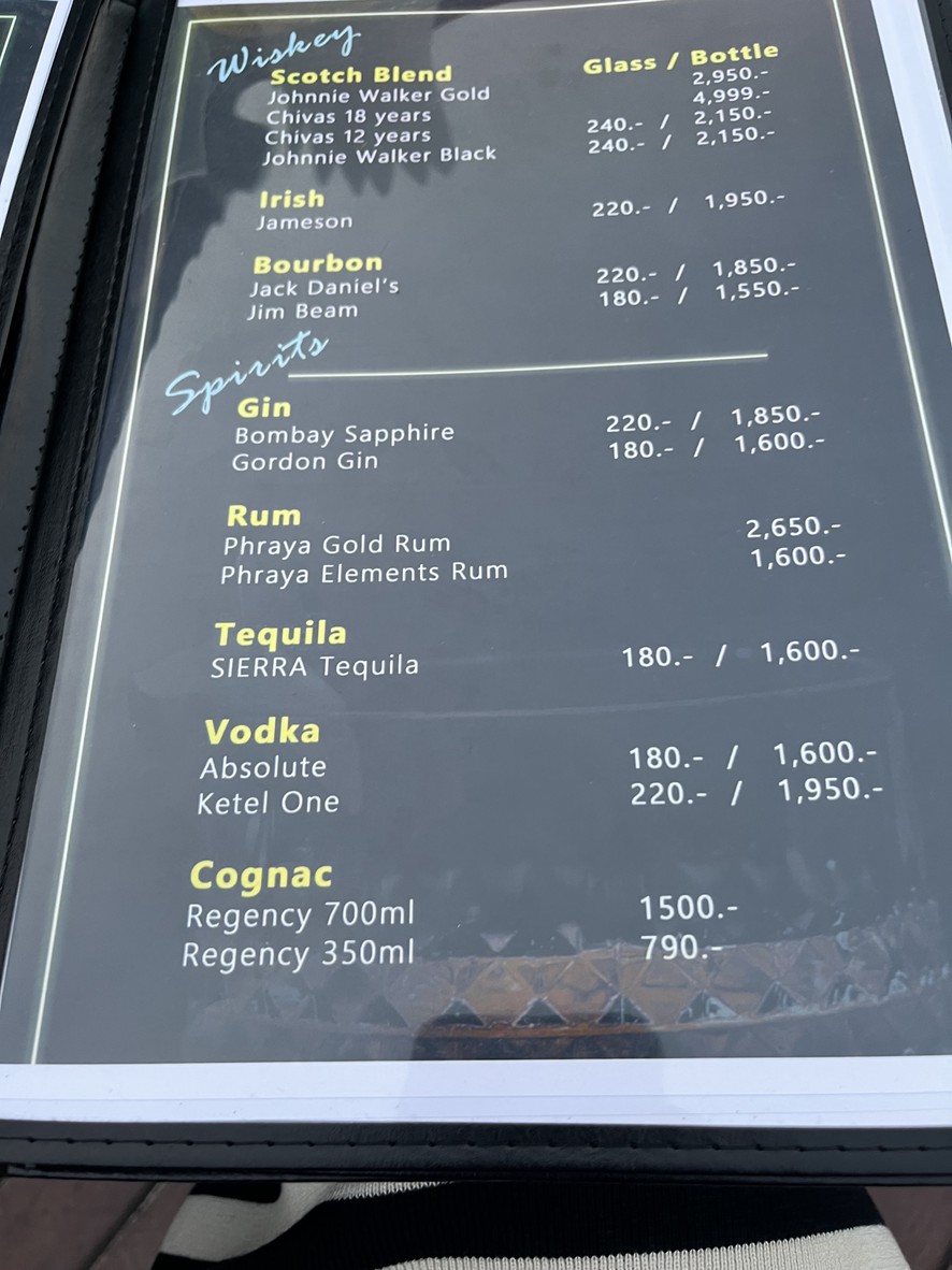 Praya Bar menu 6