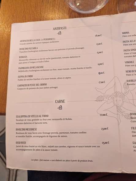 Sapori Siciliani – Restaurant italien & sicilien à Levallois-Perret
