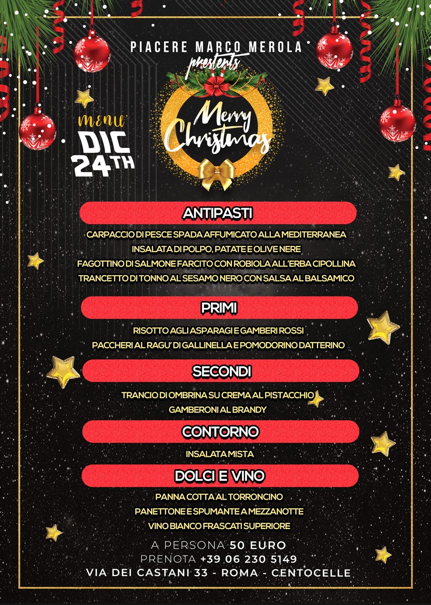 Piacere Marco Merola menu 1
