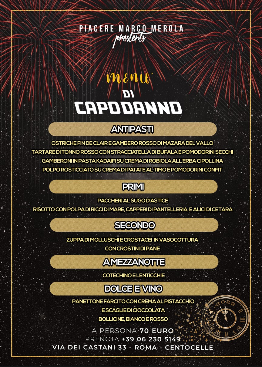 Piacere Marco Merola menu 3