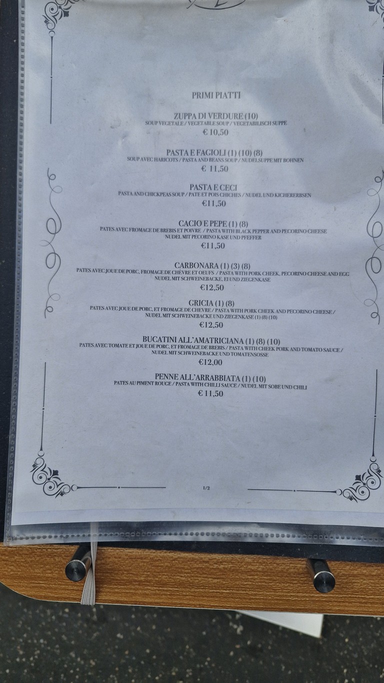 Sora Lucia menu 2