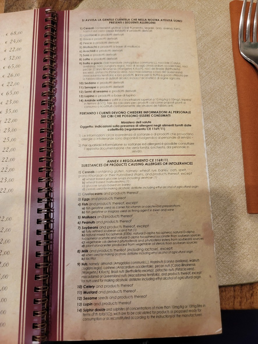 Sora Lucia menu 7