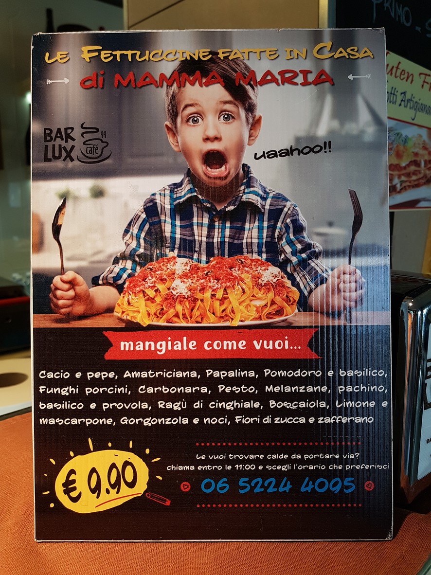 Lux Bar (Barabba) menu 1