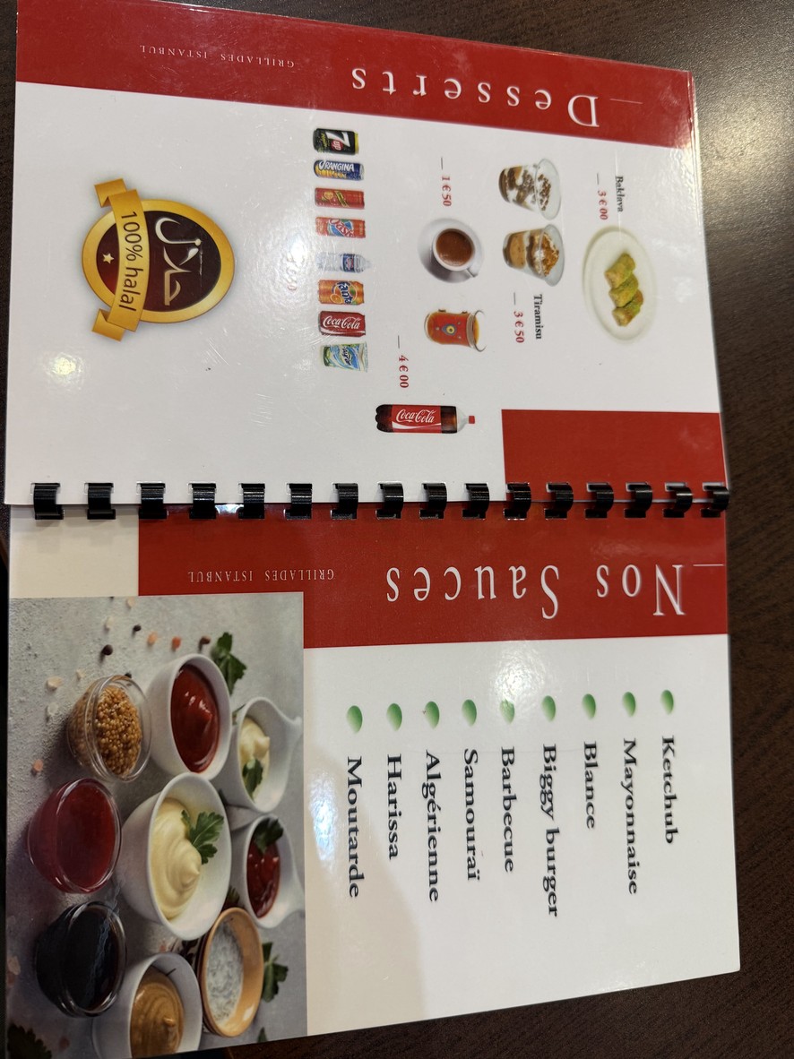 Grillades Istanbul (Chez Gentillesse) menu 4