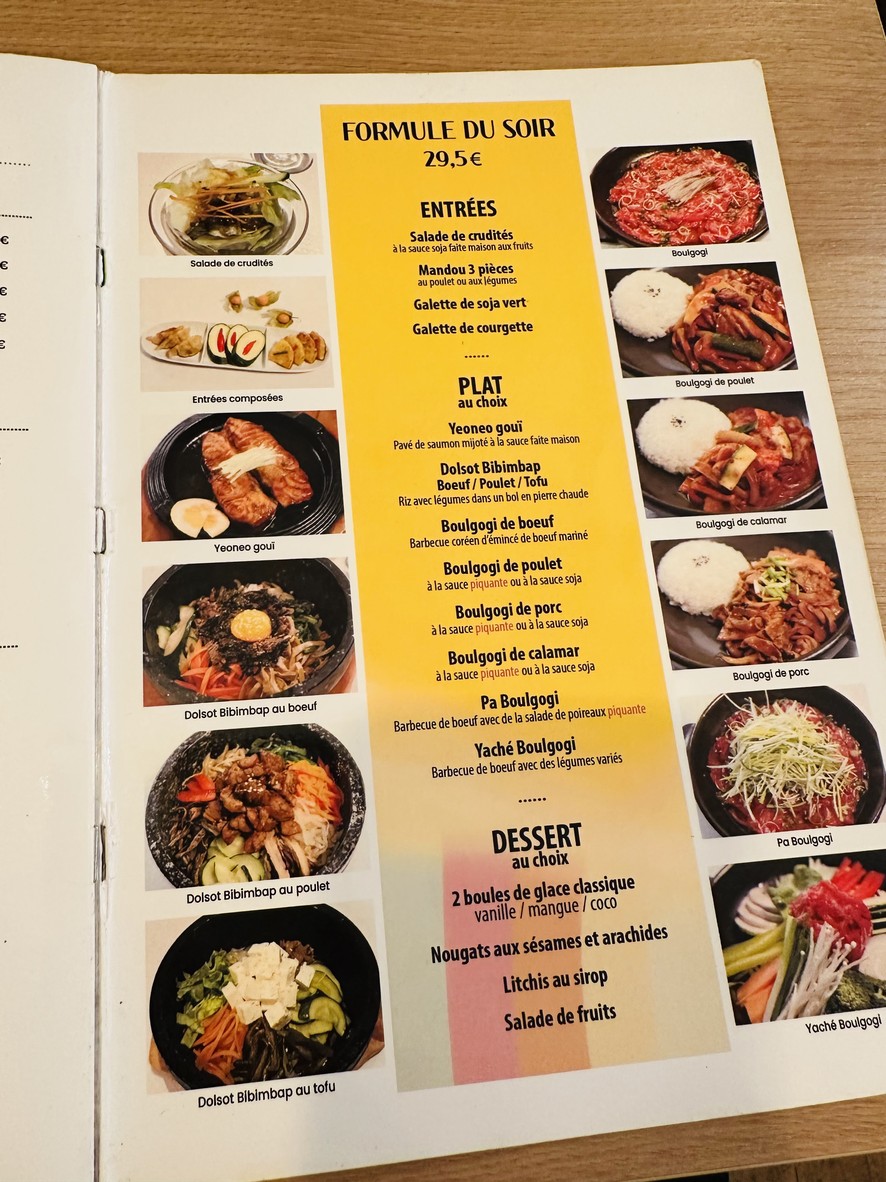 Restaurante Songsan menu 2