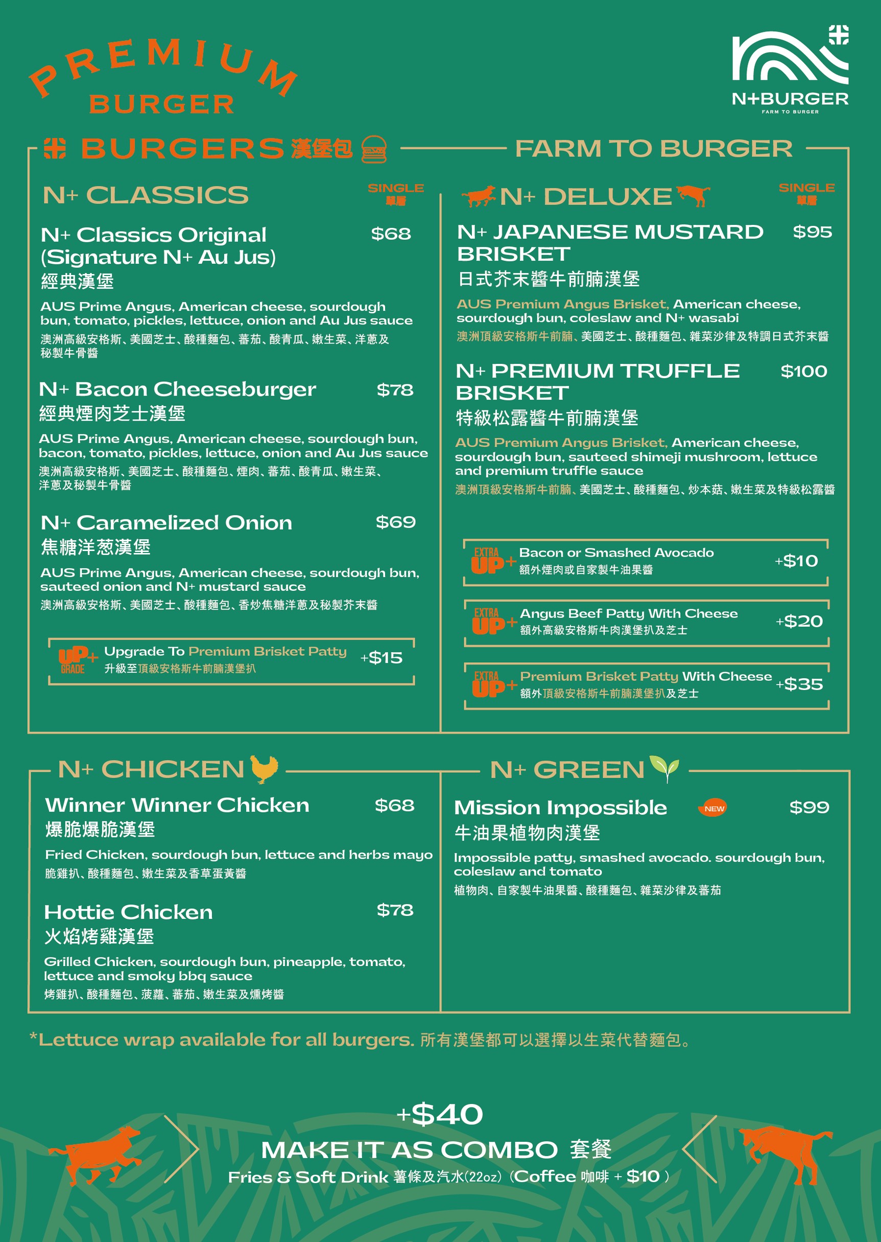 N+ BURGER (Kai Tak)