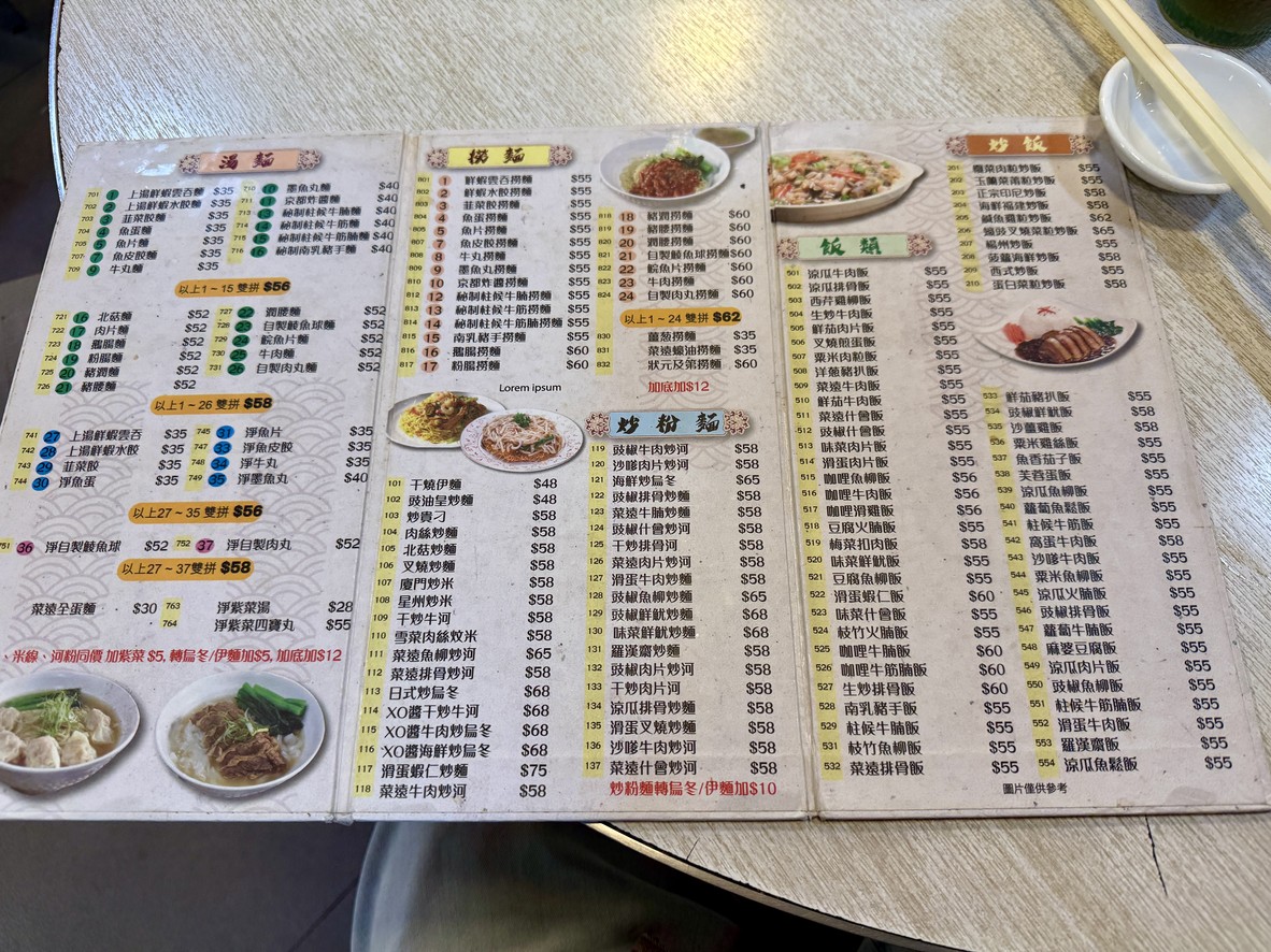 Ban Kee Juk Min Mei Sik menu 2