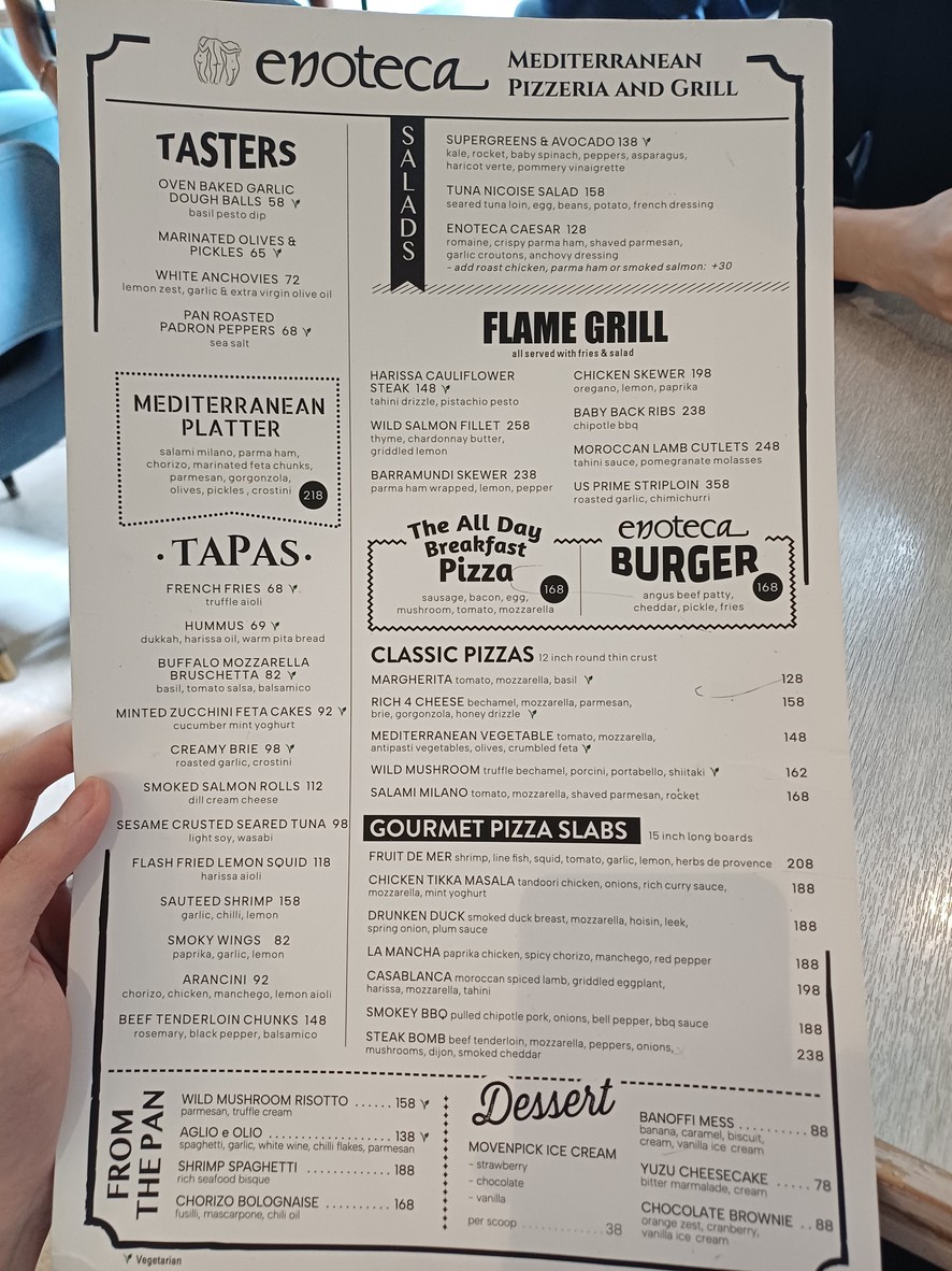 Enoteca Quarry Bay menu 1